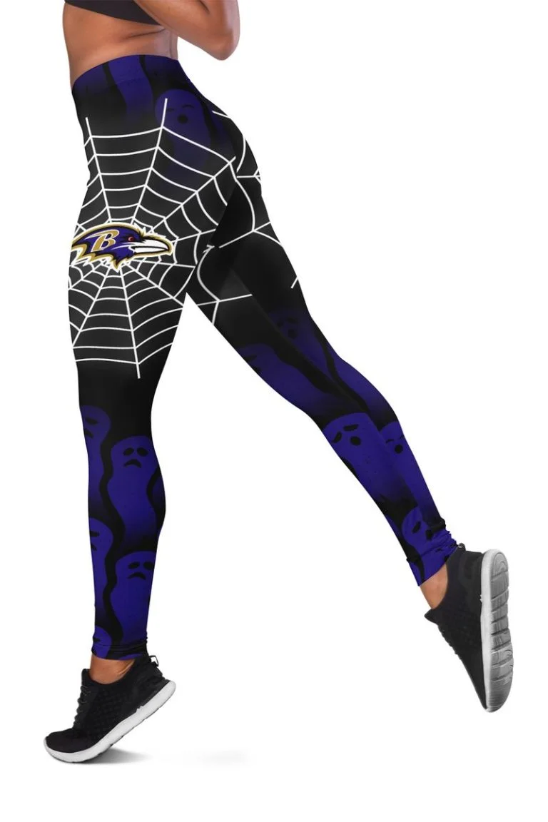 Baltimore Ravens Women’s Hollow Out Tank Top + Legging TN74 - Image 3