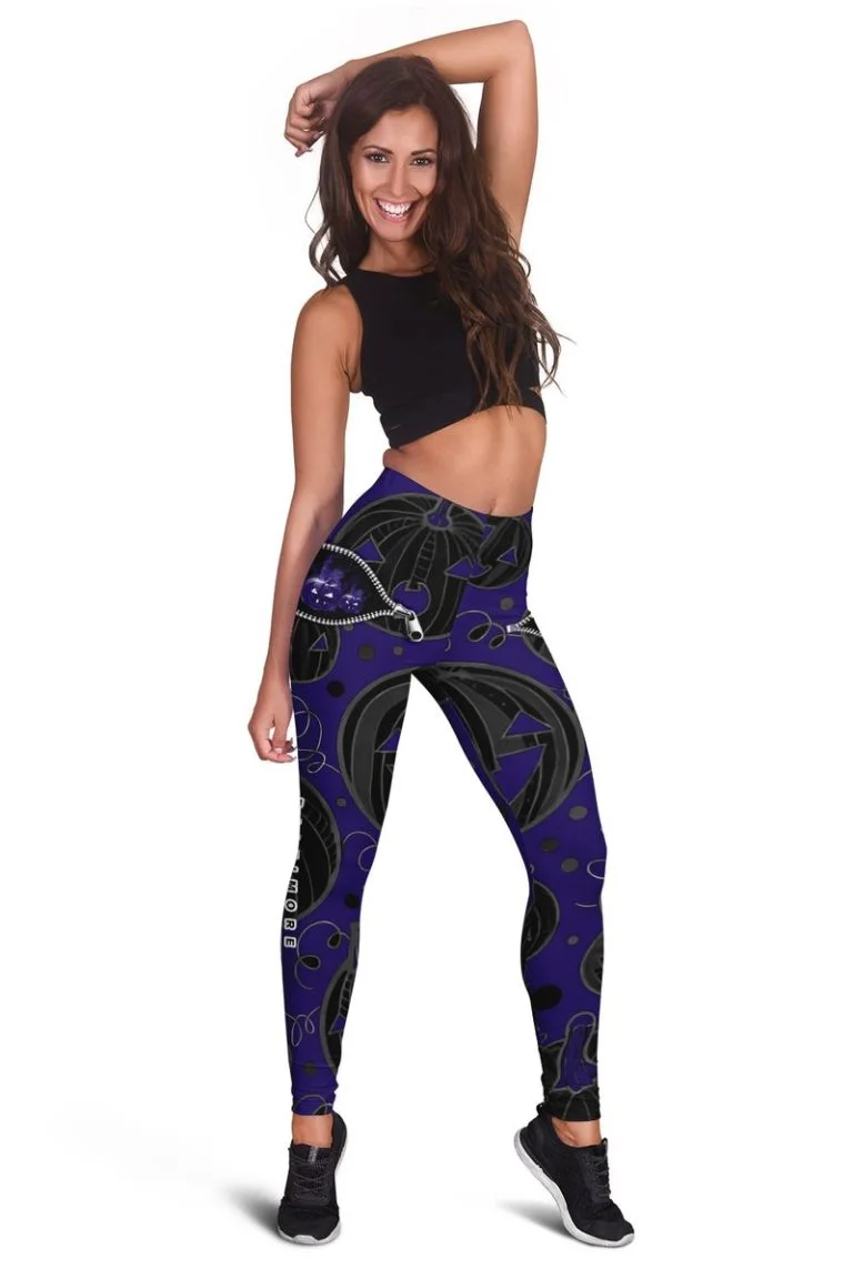 Baltimore Ravens Women’s Hollow Out Tank Top + Legging RE23 - Image 2