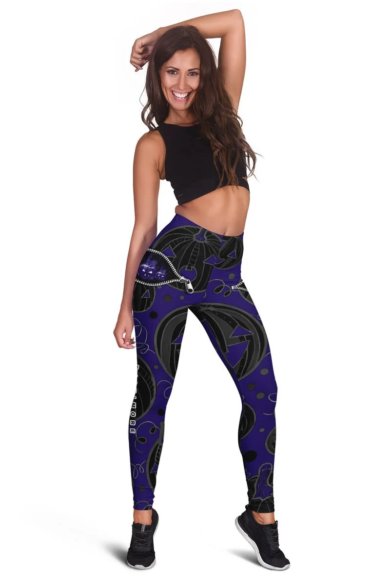 Baltimore Ravens Women’s Hollow Out Tank Top + Legging RE23 - Image 2