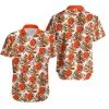 Combo Cleveland Browns Button-Up Shirt & Men Shorts SH32