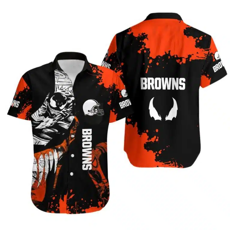 Cleveland Browns Button-Up Shirt RH41