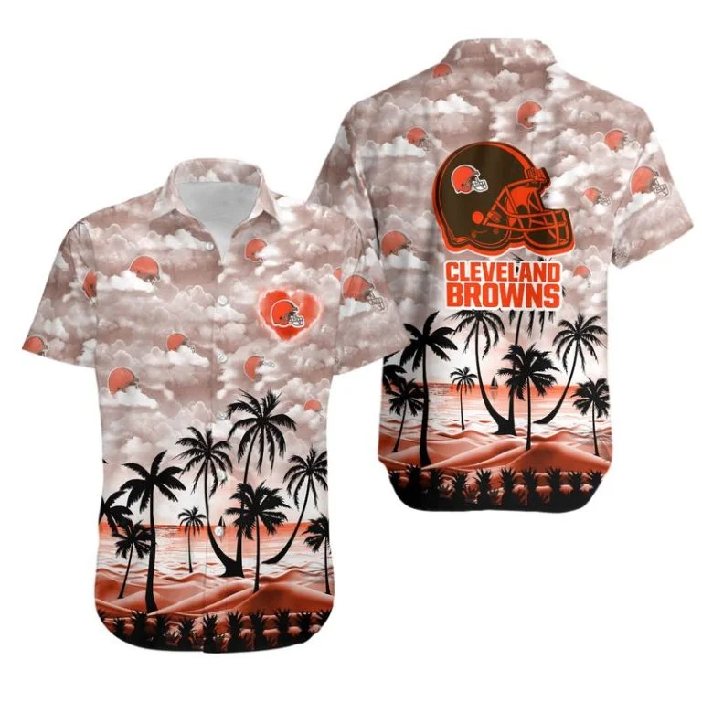Cleveland Browns Button-Up Shirt DT57