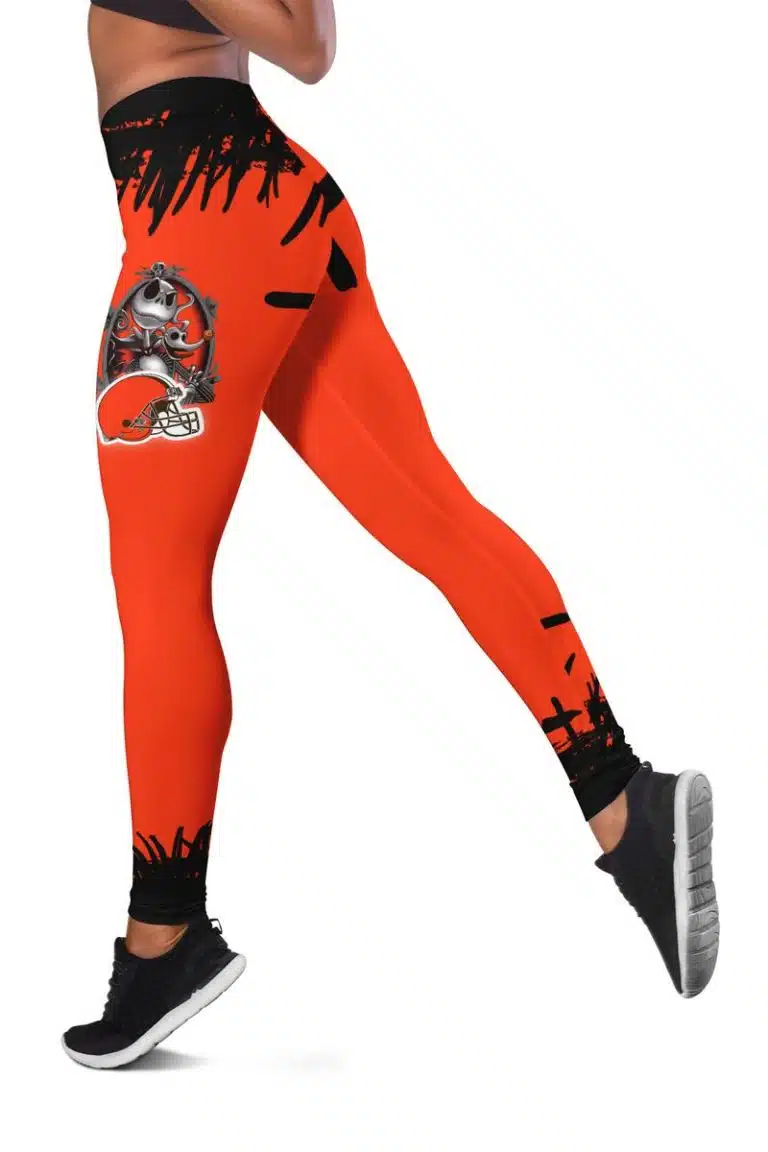 Cleveland Browns Women's Hollow Out Tank Top + Legging WT57 - Image 3