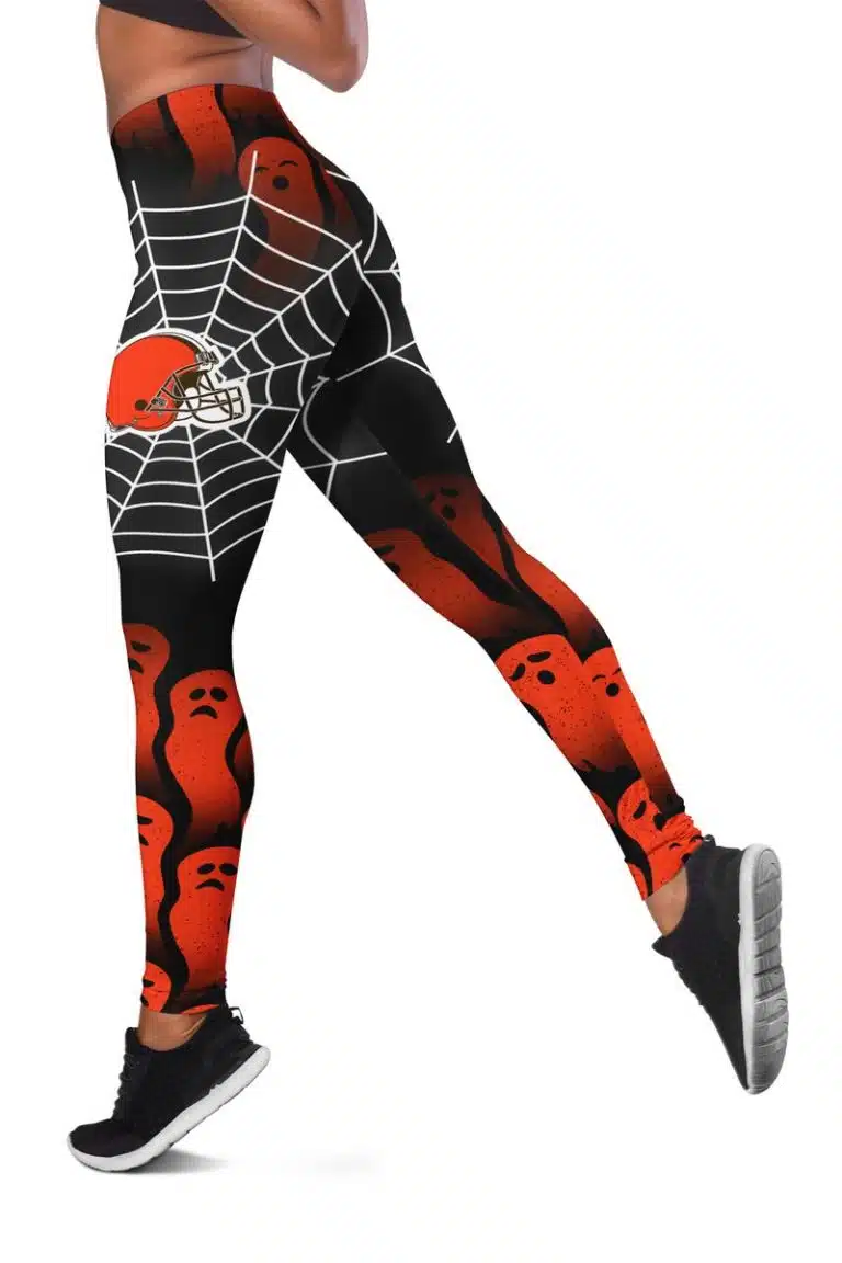 Cleveland Browns Women's Hollow Out Tank Top + Legging TH17 - Image 3