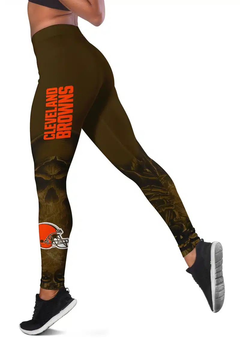 Cleveland Browns Women's Hollow Out Tank Top + Legging JT23 - Image 3