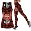 Cleveland Browns Women's Hollow Out Tank Top + Legging WY47