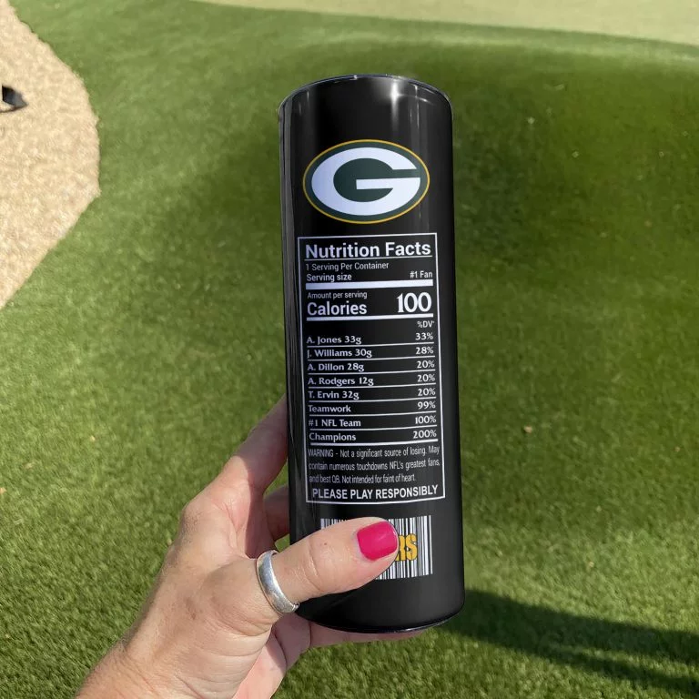 ΝFL12-Limited Green Bay Packers Skinny Tumbler Cup 20oz & 30oz - Image 2