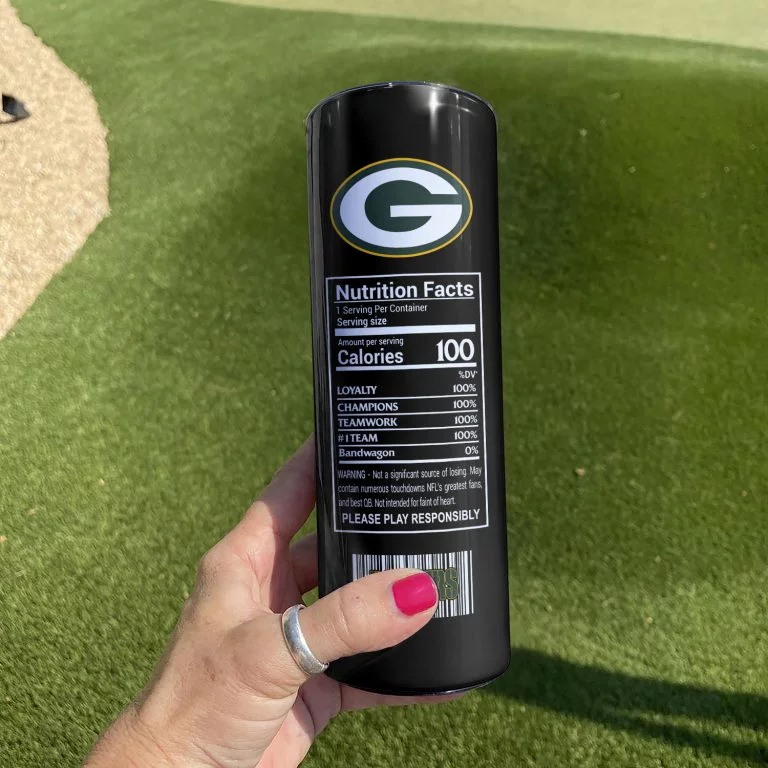 ΝFL12-Limited Green Bay Packers Skinny Tumbler Cup 20oz & 30oz - Image 2