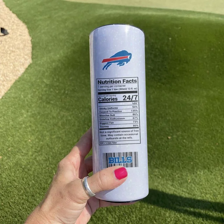 Νfl04-Buffalo Bills Girl Glitter Tumbler Cup 20oz & 30oz - Image 2