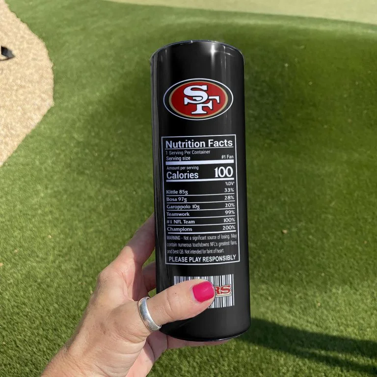 Νfl28-Limited San Francisco 49ers Skinny Tumbler Cup 20oz & 30oz - Image 2