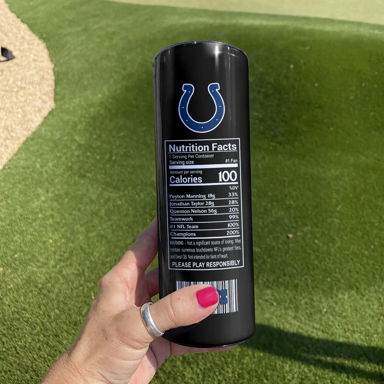 ΝFL14-Limited Edition Indianapolis Colts Skinny Tumbler Cup 20oz & 30oz - Image 2