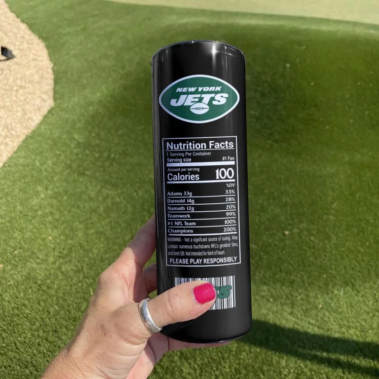 ΝFL22-Limited Edition New York Jets Skinny Tumbler Cup 20oz & 30oz - Image 2