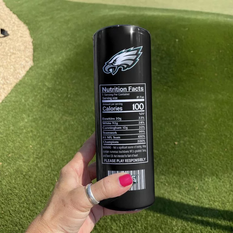 Νfl24-Limited Philadelphia Eagles Skinny Tumbler Cup 20oz & 30oz - Image 2