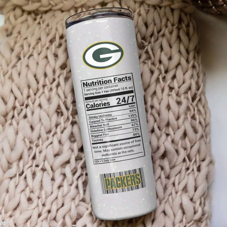 ΝFL12-Green Bay Packers Girl Glitter Tumbler Cup 20oz & 30oz - Image 4