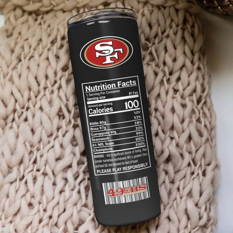 Νfl28-Limited San Francisco 49ers Skinny Tumbler Cup 20oz & 30oz - Image 4
