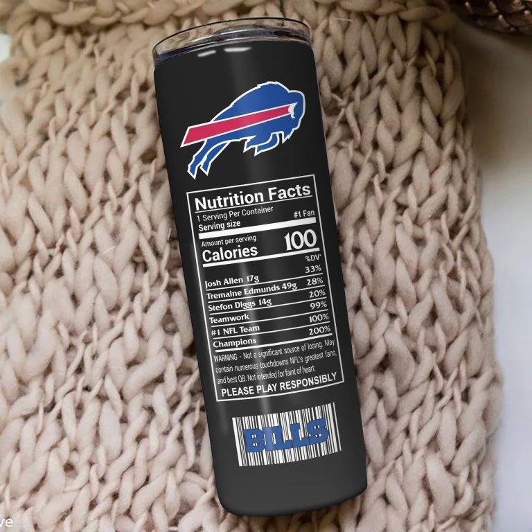 Νfl04-Limited Edition Buffalo Bills Skinny Tumbler Cup 20oz & 30oz - Image 3