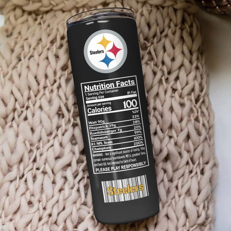 ΝFL25-Limited Pittsburgh Steelers Skinny Tumbler Cup 20oz & 30oz - Image 4