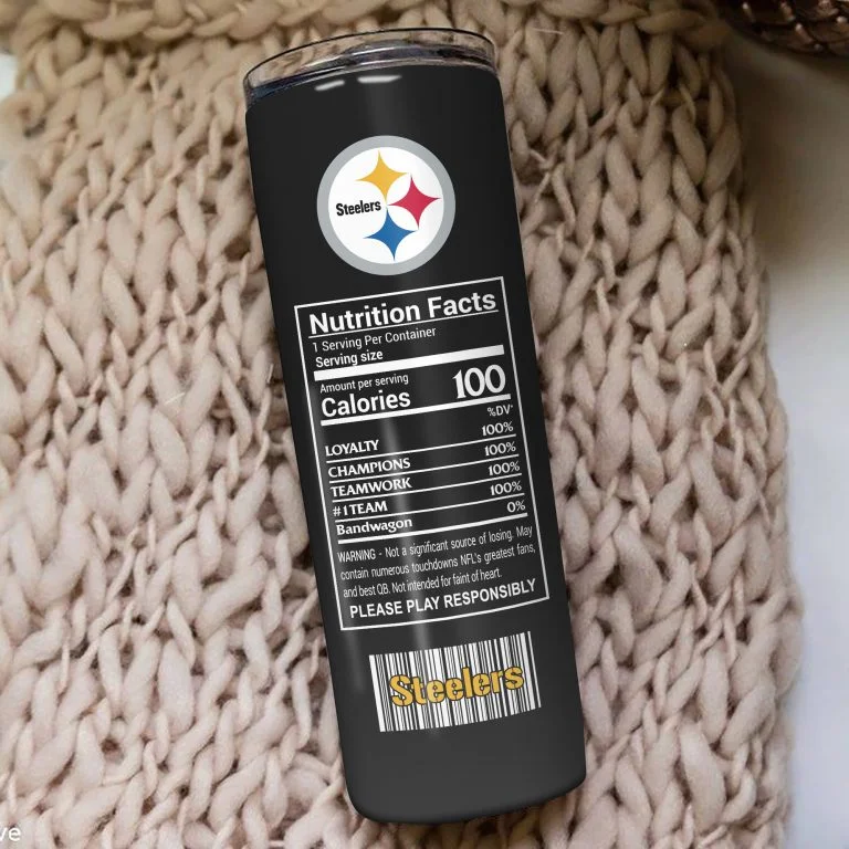 ΝFL25-Limited Pittsburgh Steelers Skinny Tumbler Cup 20oz & 30oz - Image 4