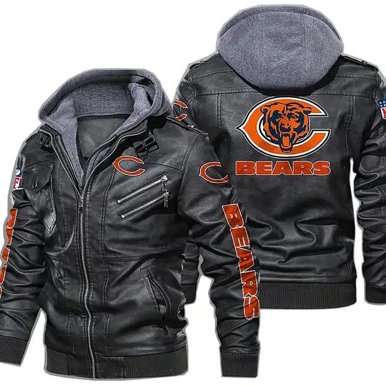 Chicago Bears Leather Jacket KH36