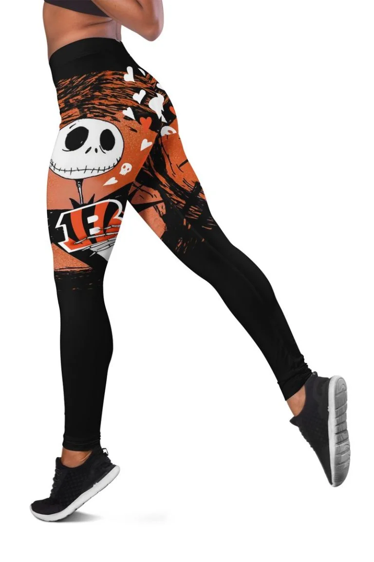 Cincinnati Bengals Women's Hollow Out Tank Top + Legging RP27 - Image 3