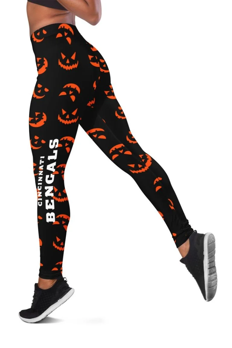 Cincinnati Bengals Women's Hollow Out Tank Top + Legging WT76 - Image 3