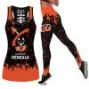 Cincinnati Bengals Women's Hollow Out Tank Top + Legging UT52