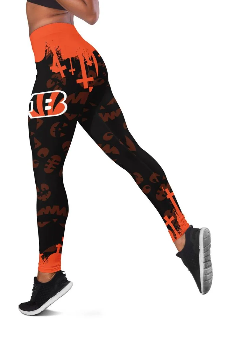 Cincinnati Bengals Women's Hollow Out Tank Top + Legging UT52 - Image 3