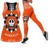 Cincinnati Bengals Women's Hollow Out Tank Top + Legging DH41