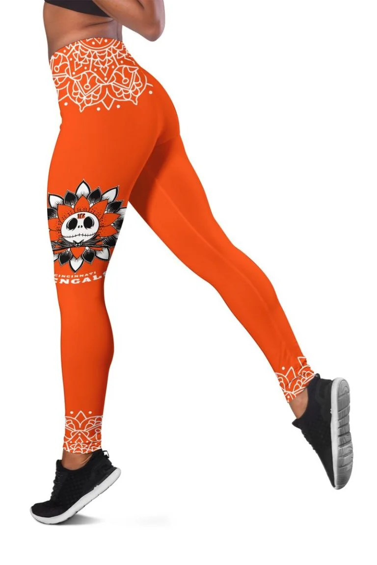 Cincinnati Bengals Women's Hollow Out Tank Top + Legging DH41 - Image 3
