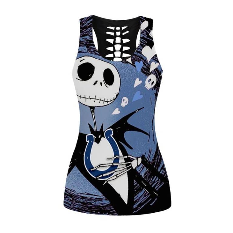 Indianapolis Colts Women's Hollow Out Tank Top + Legging YC23 - Image 2