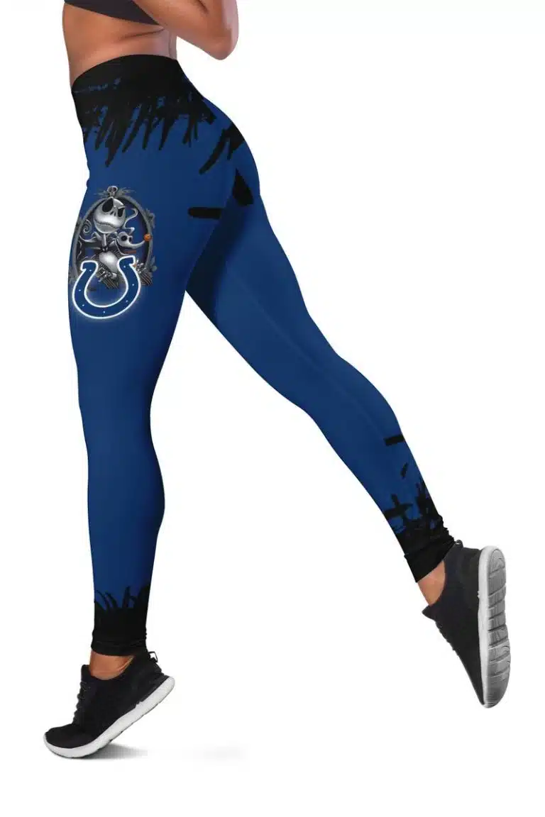 Indianapolis Colts Women's Hollow Out Tank Top + Legging KQ28 - Image 3