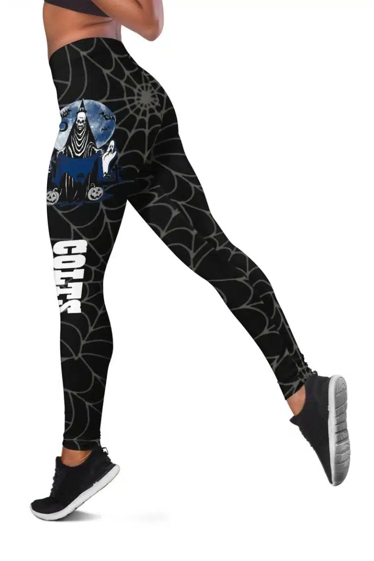 Indianapolis Colts Women's Hollow Out Tank Top + Legging JQ23 - Image 2