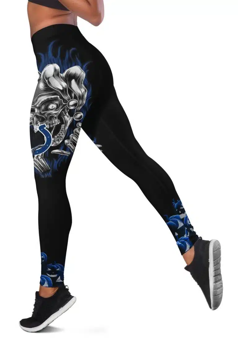 Indianapolis Colts Women's Hollow Out Tank Top + Legging ER52 - Image 3