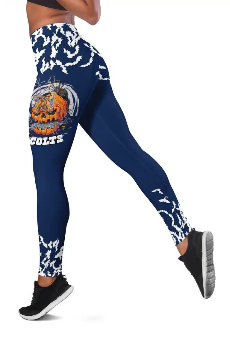Indianapolis Colts Women's Hollow Out Tank Top + Legging UF52 - Image 3