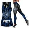 Indianapolis Colts Women's Hollow Out Tank Top + Legging NF76