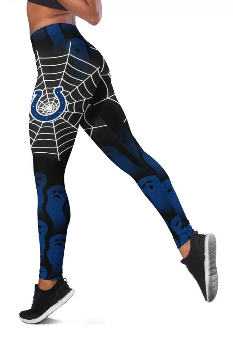 Indianapolis Colts Women's Hollow Out Tank Top + Legging NF76 - Image 3