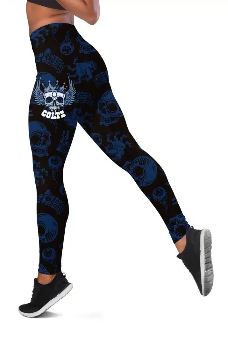 Indianapolis Colts Women's Hollow Out Tank Top + Legging KG39 - Image 3