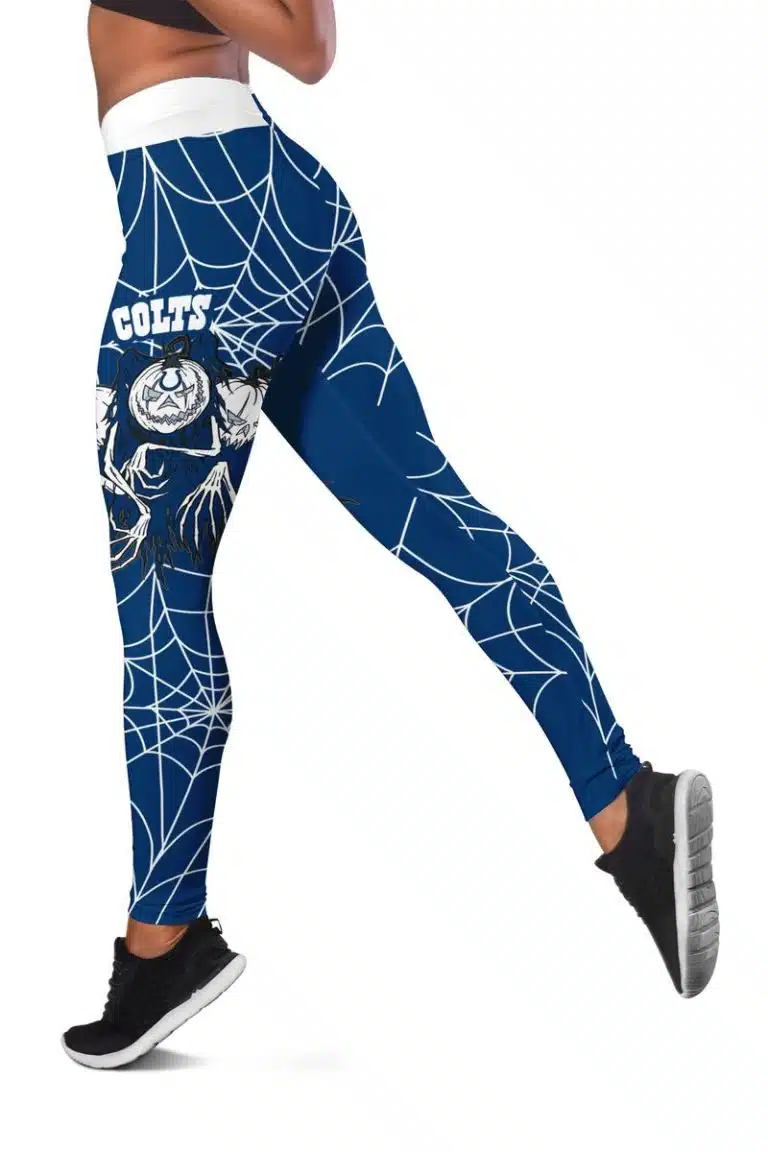 Indianapolis Colts Women's Hollow Out Tank Top + Legging OH82 - Image 3