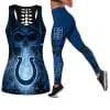 Indianapolis Colts Women's Hollow Out Tank Top + Legging KF16