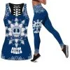 Indianapolis Colts Women's Hollow Out Tank Top + Legging TD25