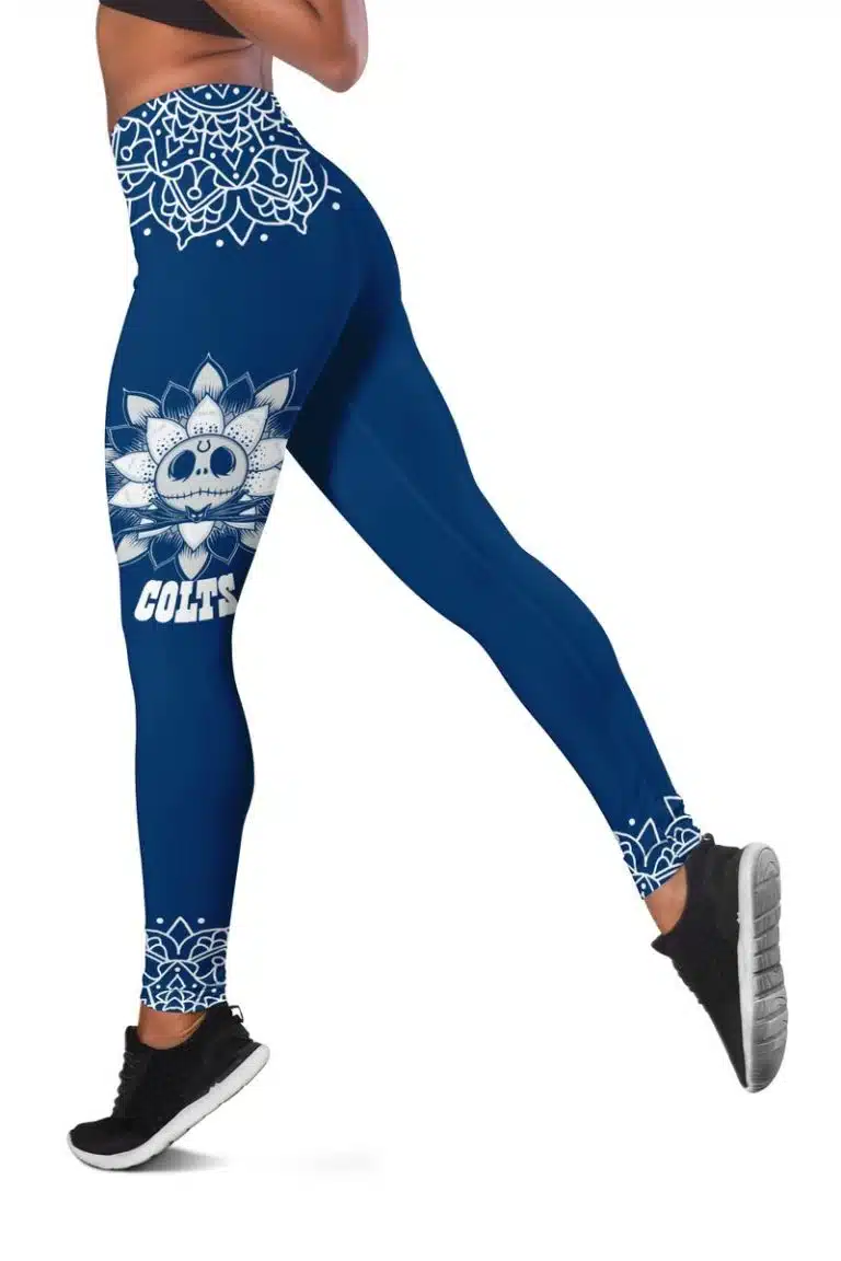 Indianapolis Colts Women's Hollow Out Tank Top + Legging TD25 - Image 3