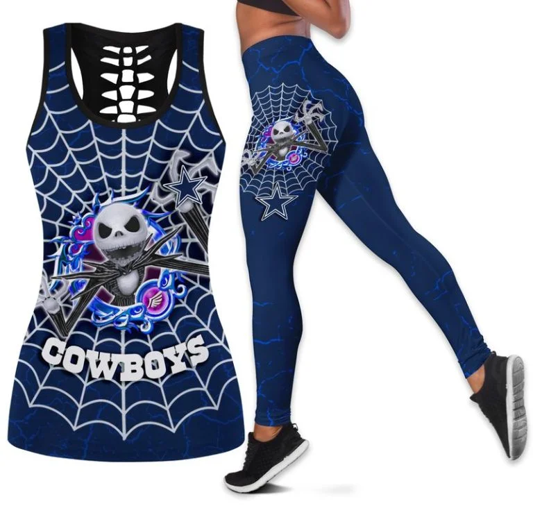Dallas Cowboys Women's Hollow Out Tank Top + Legging QK11