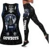 Dallas Cowboys Women's Hollow Out Tank Top + Legging YV46