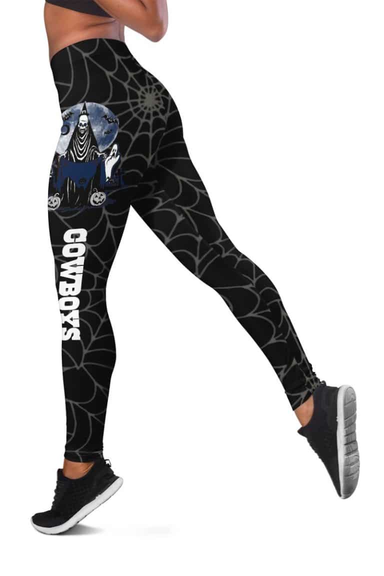 Dallas Cowboys Women's Hollow Out Tank Top + Legging YV46 - Image 3