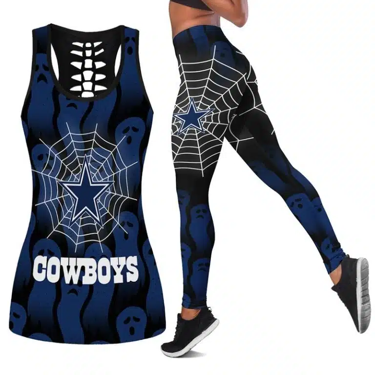 Dallas Cowboys Women's Hollow Out Tank Top + Legging UT76