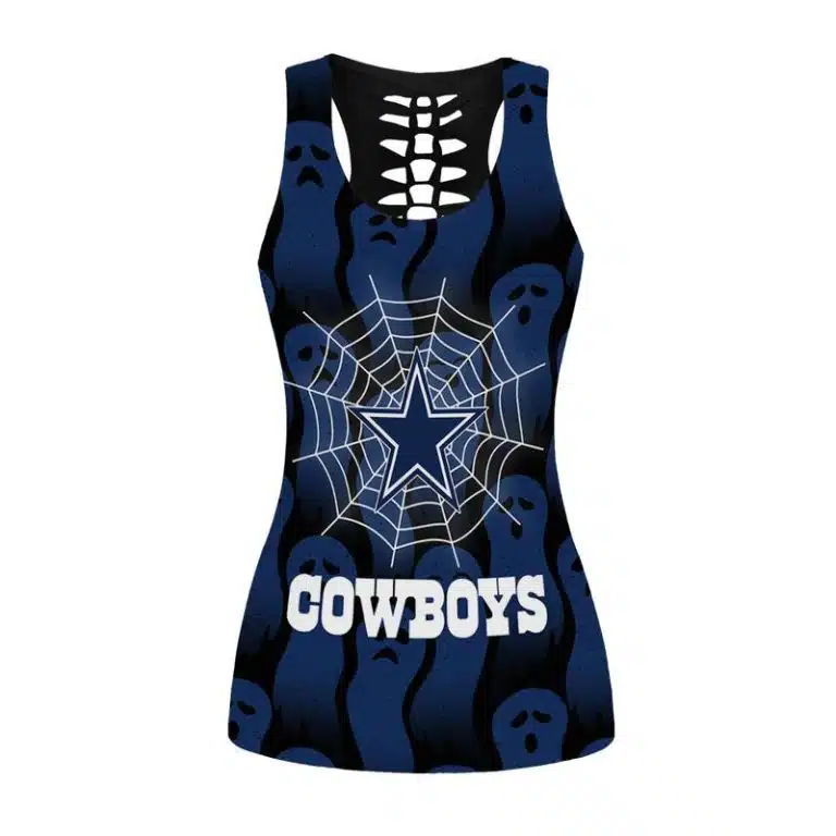 Dallas Cowboys Women's Hollow Out Tank Top + Legging UT76 - Image 2