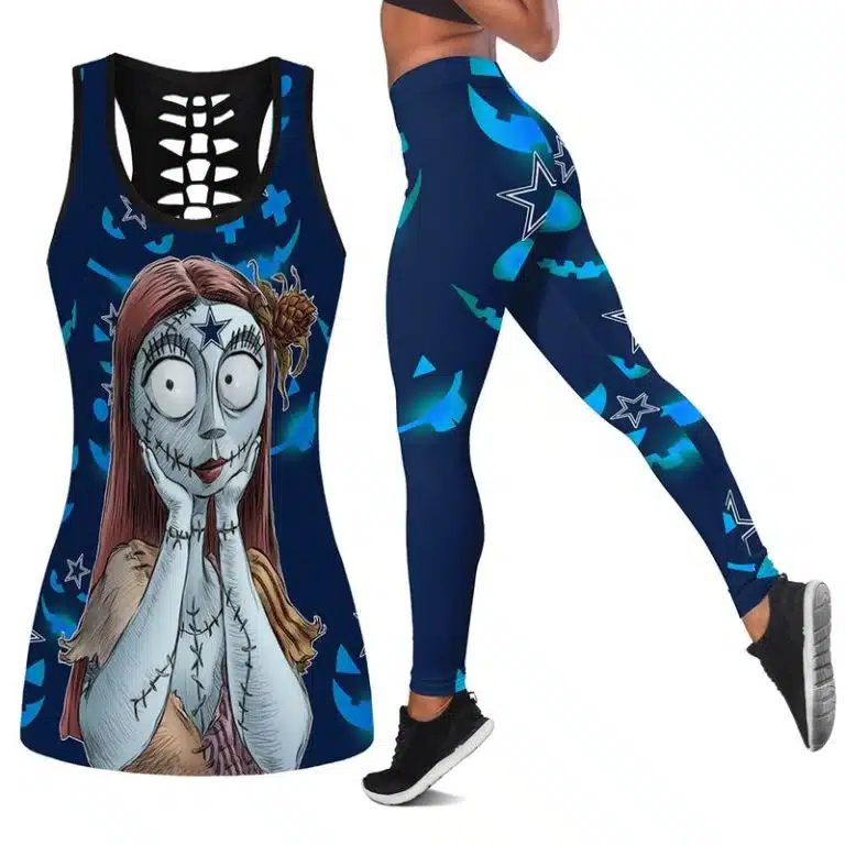 Dallas Cowboys Women's Hollow Out Tank Top + Legging RU57