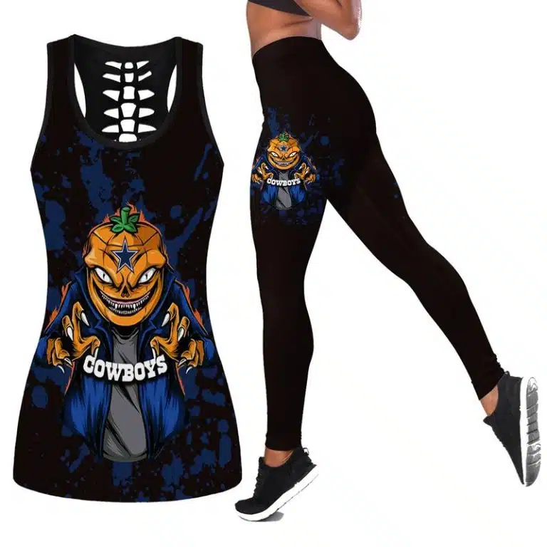 Dallas Cowboys Women's Hollow Out Tank Top + Legging KW32