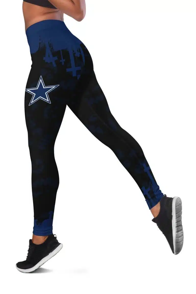 Dallas Cowboys Women's Hollow Out Tank Top + Legging RK73 - Image 3