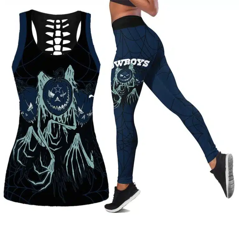 Dallas Cowboys Women's Hollow Out Tank Top + Legging XB76